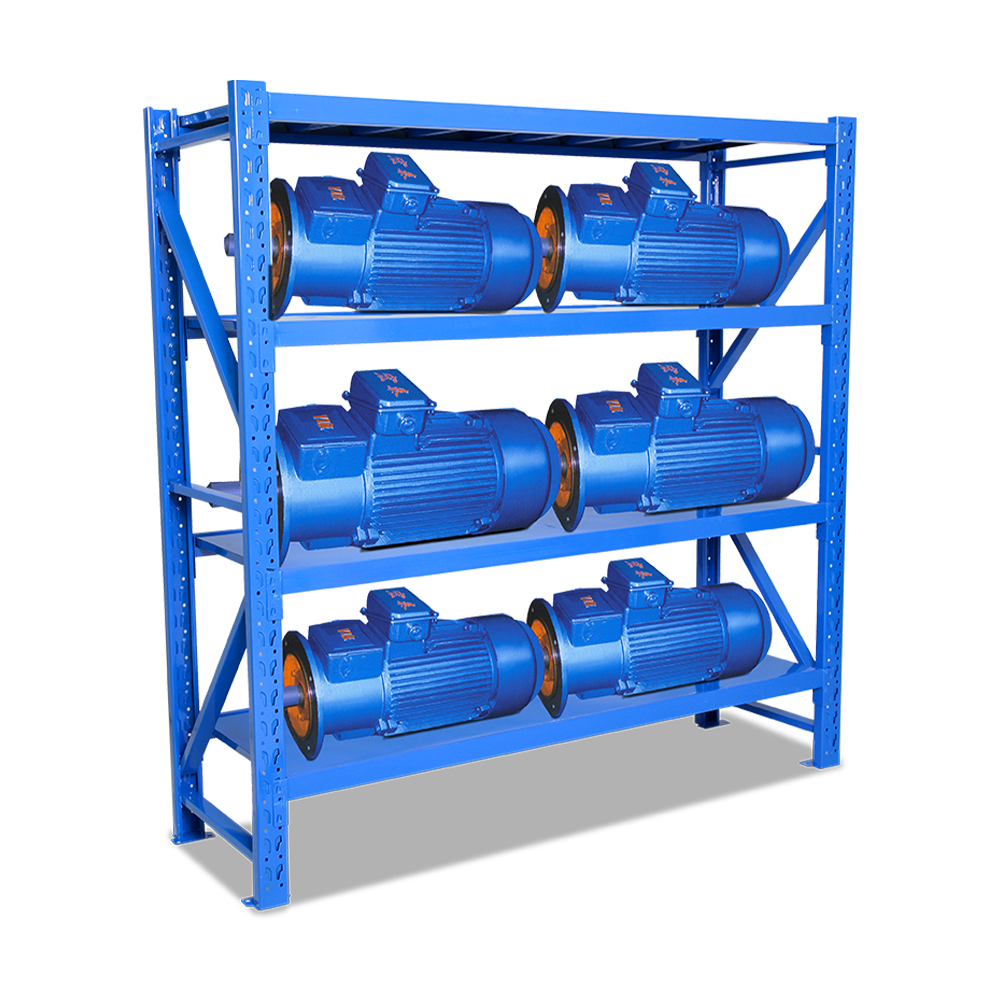 Medium Duty Steel Storage Rack with Corrosion Protection for Factory Warehouse Stacking Shelves