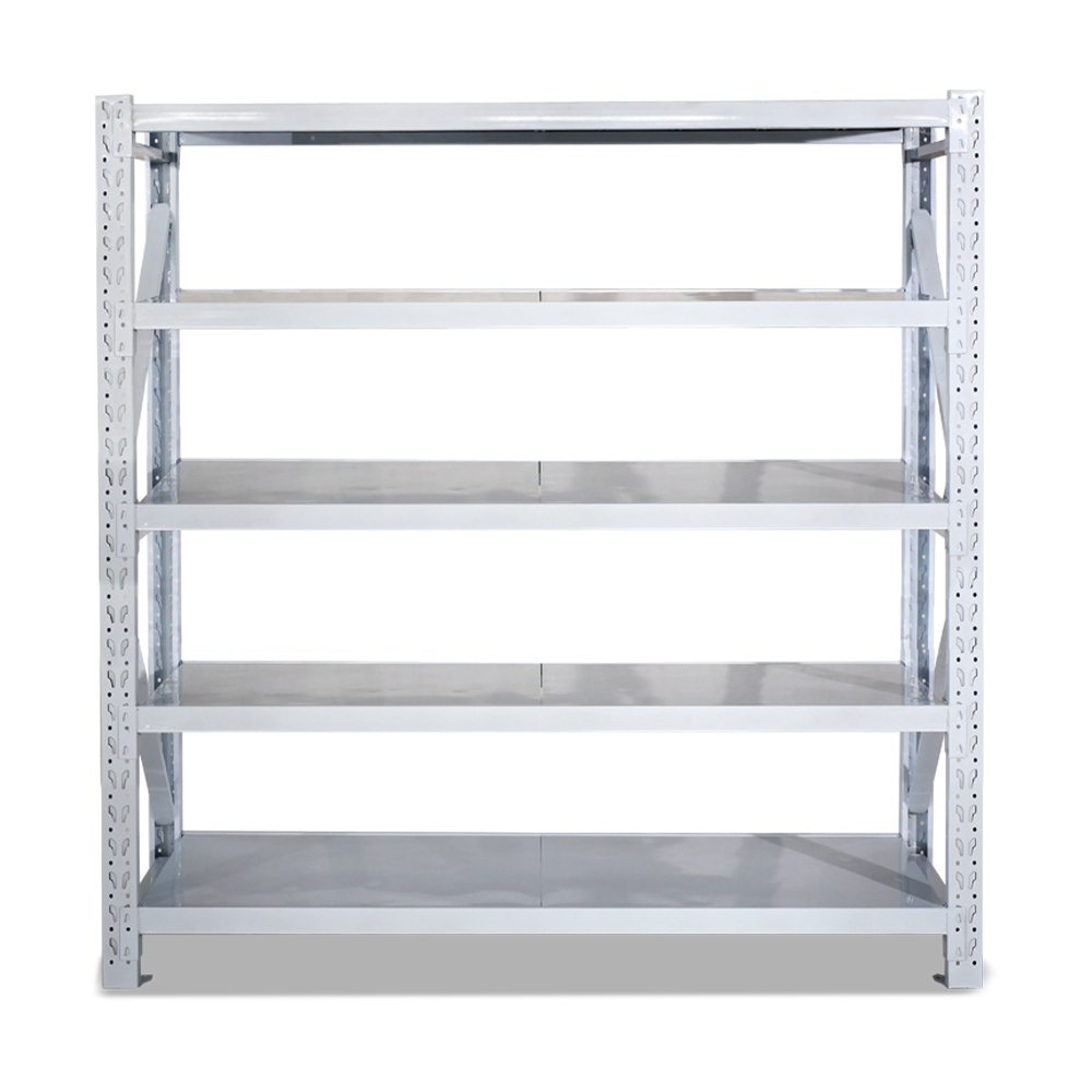 Medium Duty Steel Storage Rack with Corrosion Protection for Factory Warehouse Stacking Shelves