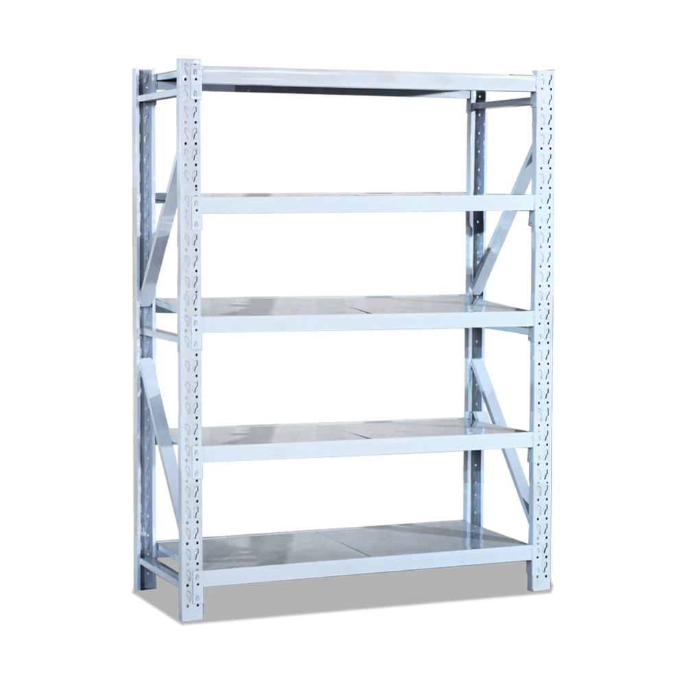 Medium Duty Steel Storage Rack with Corrosion Protection for Factory Warehouse Stacking Shelves